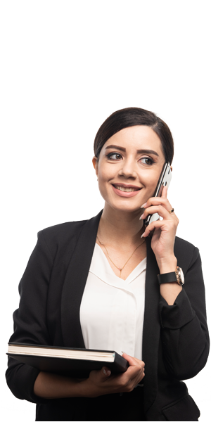 Team member on phone